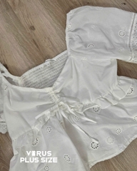 Áo thêu peplum Celebrity bigsize(celebrityapep)