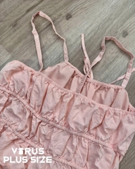 Áo dây peplum bèo celebrity bigsize xuất xịn