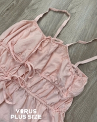 Áo dây peplum bèo celebrity bigsize xuất xịn