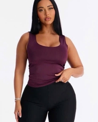 Áo balo cổ vuông fashion thun 2 lớp dày dặn chất mát thoải mái bigsize
