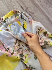 Set Cato áo bẹt vai quần suông vibe summer bigsize