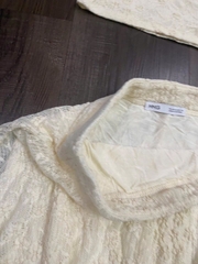 Set Xoài mng áo ren mix váy lửng ren mềm mịn co giãn bigsize