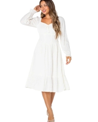 Đầm midi tay dài nàng thơ Celebrity bigsize xuất xịn(celebritydtd)