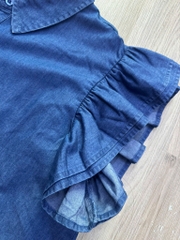 Áo somi denim tay bèo its xuất xịn (itsasmct)