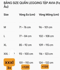 Quần LEGGING tập avia bigsize(aviaqleg)