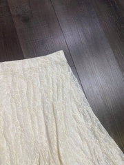 Set Xoài mng áo ren mix váy lửng ren mềm mịn co giãn bigsize