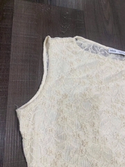 Set Xoài mng áo ren mix váy lửng ren mềm mịn co giãn bigsize