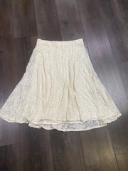 Set Xoài mng áo ren mix váy lửng ren mềm mịn co giãn bigsize