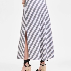 Chân váy maxi sọc chéo On34 xuất xịn