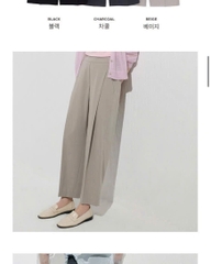 Quần vải suông ansich bigsize lưng thun xuất xịn(sichqvs)