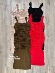 Đầm body nhún fashion bigsize(fashiond2dn)
