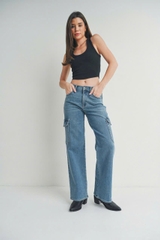 Quần jean cargo ống suông JU.ST USA bigsize