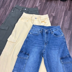 Quần jean cargo ống suông JU.ST USA bigsize