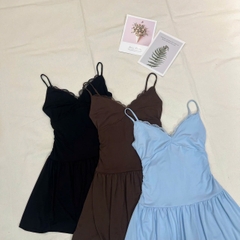 Đầm dây wild xòe nhẹ có quần đùi trong bigsize chất thun mát mịn co giãn