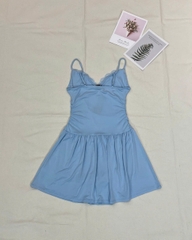 Đầm dây wild xòe nhẹ có quần đùi trong bigsize chất thun mát mịn co giãn