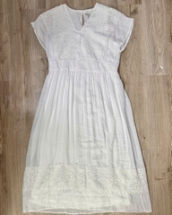 Đầm  phối ren cato trắng maxi bigsize(catodpr)