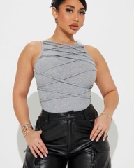 Bodysuit phối dây đan chéo F@shion Nova