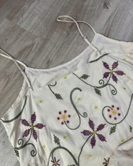 Đầm dây linen cato xuất xịn thêu hoa(catod2dlinen)