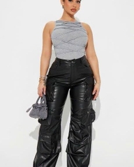 Bodysuit phối dây đan chéo F@shion Nova