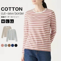 Áo thun muj1 tay dài thun mỏng nhẹ bigsize (hàng sai tag size)