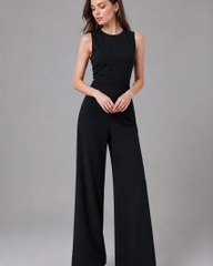 Jumpsuit xoài mng nhún eo 1 bên xuất xịn bigsize(mngjctn)