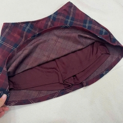 Chân váy caro chữ A WILD F@BLE xuất xịn bigsize(Wildcv)