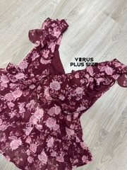Áo cổ V tri xi cột lưng voan bigsize