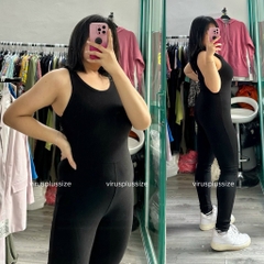 [viruSpluSSize]jumSuit xoài thun gân bigSize mng
