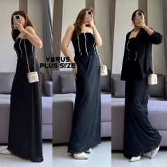 Áo cúp ngực f21plus thun lưới nơ xinh xắn (6836)