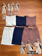 Bộ Gu ngố thun gân bigsize xuất xịn