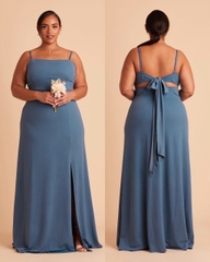 Đầm tiệc Birdy 2 dây cột lưng maxi xẻ tà bigsize