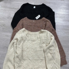 Áo len móc sợi 0ld n@vy bigsize xịn(kem/đen)