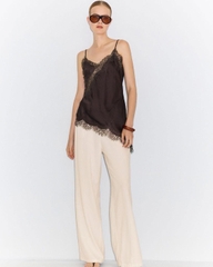 Áo dây lụa active phối ren sang xịn