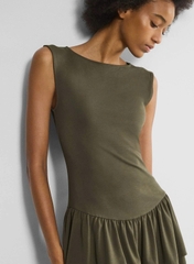 Đầm cộc tay wilfred aritzia tùng bèo bigsize