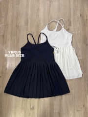 Đầm dây xếp ly Zella bigsize có lót quần