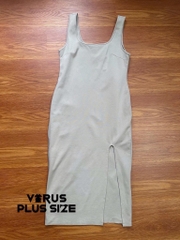 Đầm body f21plus xẻ lai xuất xịn bigsize