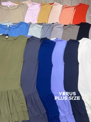 Đầm cộc tay wilfred aritzia tùng bèo bigsize