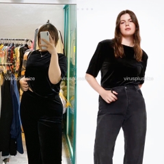 [viruSpluSSize]Áo mango nhung bigSize xuất xịn [MNGA33]