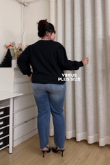 Áo sweater Anewday vai nhún tay bo bigsize
