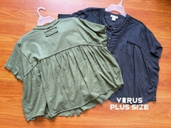 Áo linen Festi form rộng bigsize xuất xịn
