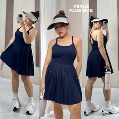 Đầm dây xếp ly Zella bigsize có lót quần
