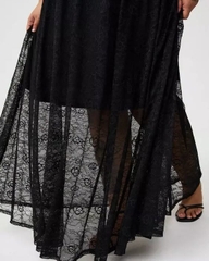 Set áo crop / váy midi phối ren Torrid bigsize xuất xịn