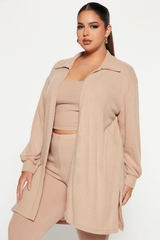 Set cardigan / áo dây / quần legging fashion thun gân xuất xịn