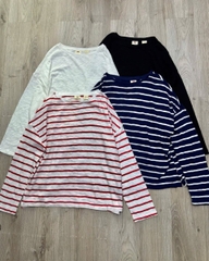 Áo thun giấy L3vis tay dài oversize xuất xịn