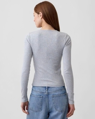 Áo thun gân tay dài G@P basic xuất xịn bigsize(gapatgtd)