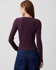 Áo thun gân tay dài G@P basic xuất xịn bigsize(gapatgtd)