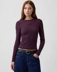 Áo thun gân tay dài G@P basic xuất xịn bigsize(gapatgtd)