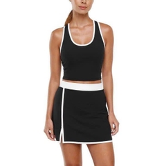 Set bra mix chân váy G@pfit vải thể thao bigsize xuất xịn