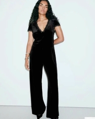 Jumsuit nhung Mng bigsize phối ren sang chảnh(JUMNVR)