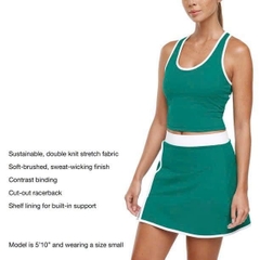 Set bra mix chân váy G@pfit vải thể thao bigsize xuất xịn
